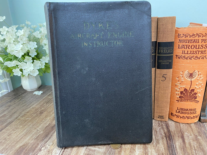 1929 Vintage Book, Dyke's Aircraft Engine Instructor at Duckwells