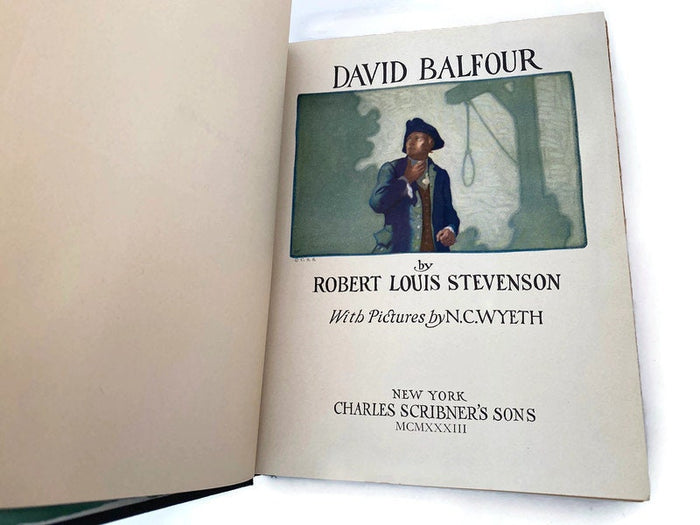 1937 Book, David Balfour by Robert Louis Stevenson, N.C. Wyeth Illus. at Duckwells