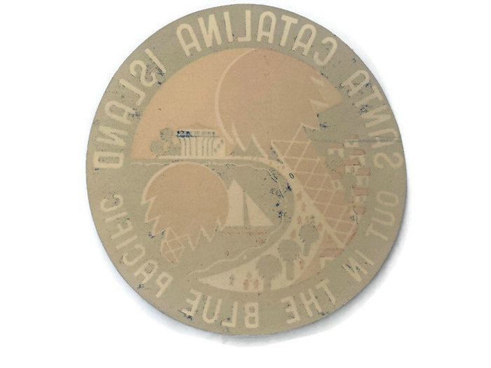 1940's Santa Catalina Island Travel Sticker at Duckwells