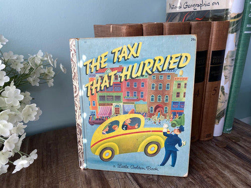 1946 Little Golden Book, "The Taxi that Hurried, First M Edition # 25 at Duckwells