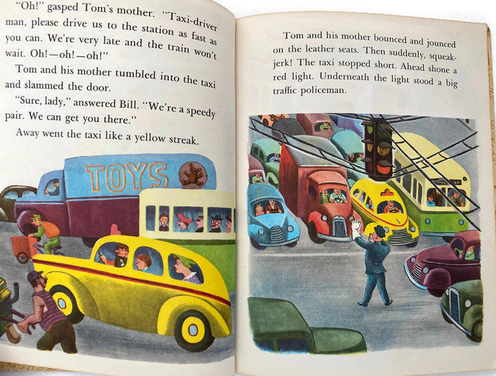 1946 Little Golden Book, "The Taxi that Hurried, First M Edition # 25 at Duckwells