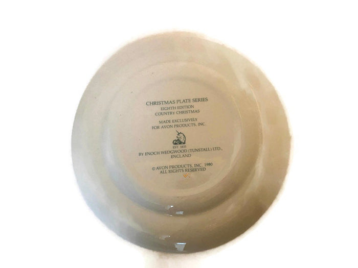 1980 Avon Country Christmas Plate by Wedgwood at Duckwells