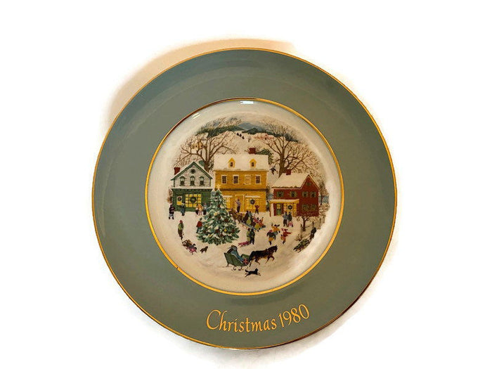 1980 Avon Country Christmas Plate by Wedgwood at Duckwells