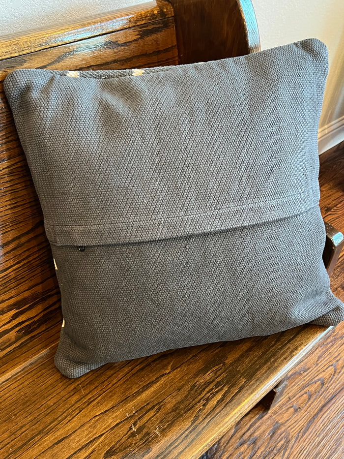20" Carbon & Chalk Stripe Pillow