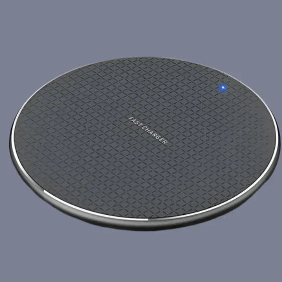 the wireless charger is shown with the led and the leds highlighted