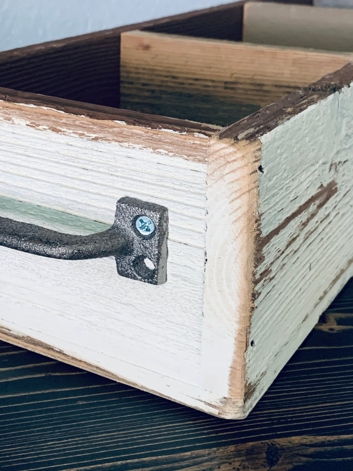 3 Compartment Wooden Crate