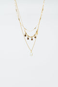 3 in 1 necklace with star and pearl detail