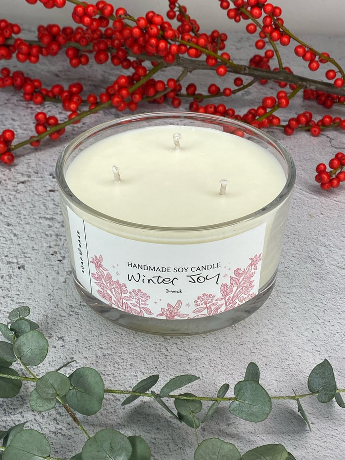 3 Wick Winter Joy, Large Soy Wax Candle