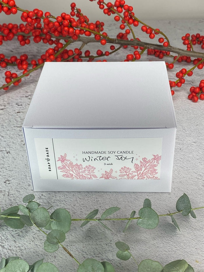 3 Wick Winter Joy, Large Soy Wax Candle