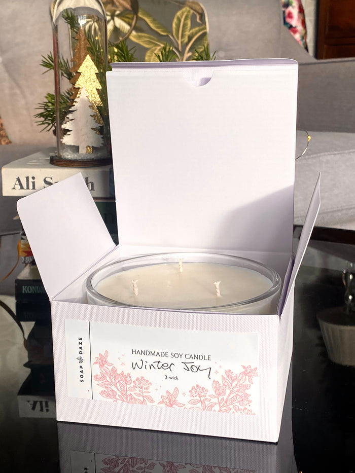 3 Wick Winter Joy, Large Soy Wax Candle