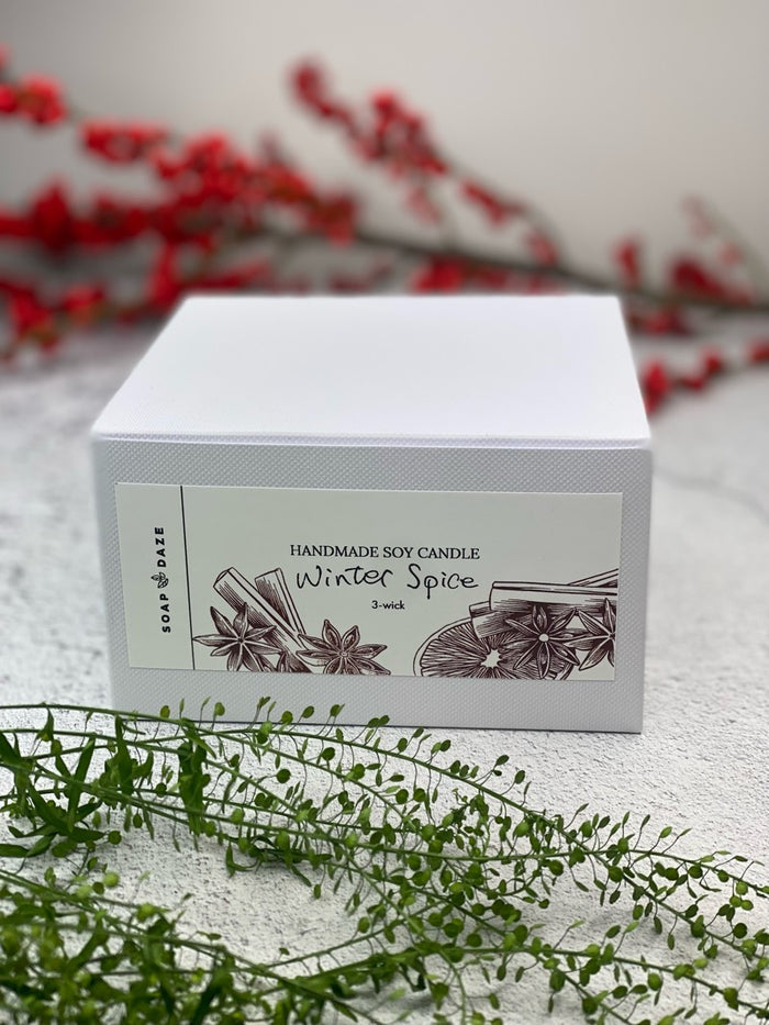 3 Wick Winter Spice, Large Soy Wax Candle