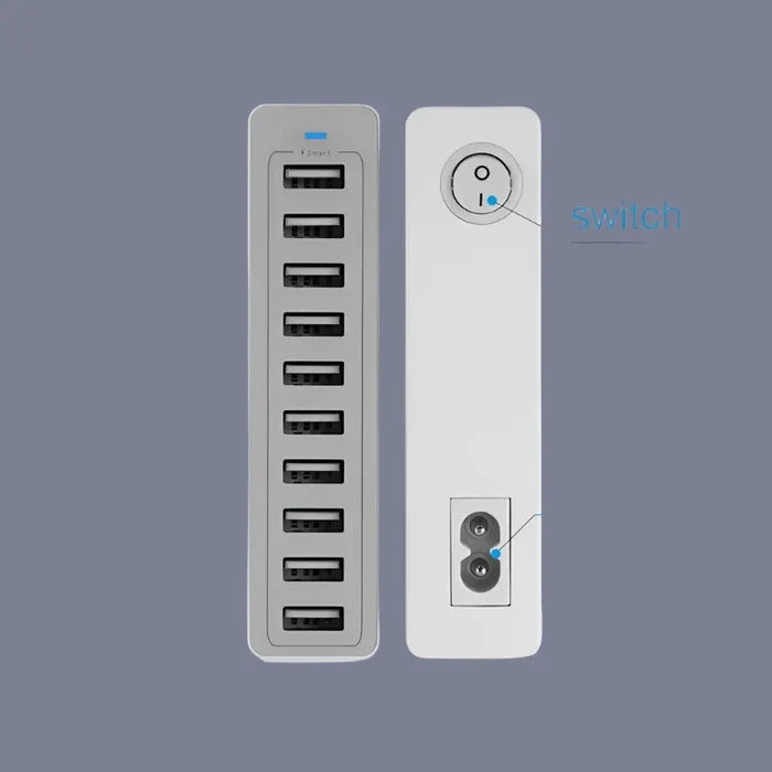 a white power strip with the words’power strip’and’power strip ’