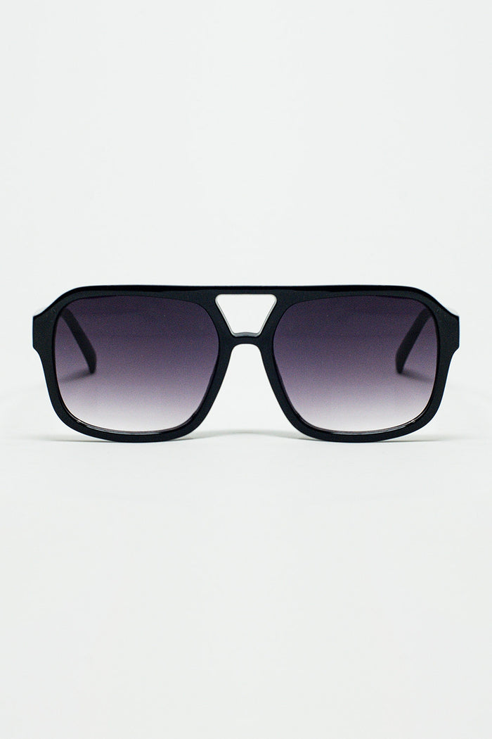 70´s Aviator Sunglasses In Black
