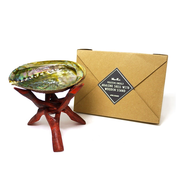 Abalone Shell with Wooden Stand