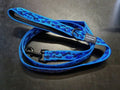 Dogtraining101 Black Adult Dog Premium Handle Fancy Blue Camo 1.5m x 25mm Lead