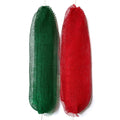 African Exfoliating Net Sponge Xmas Red + Green