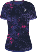 Asics All Over Print Short Sleeve Top Women's - The Sweat Shop