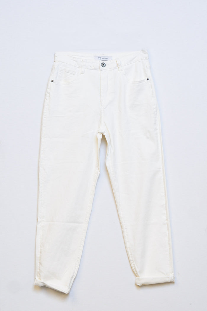 Ankle skinny Basic Jeans in white - Coloured Jeans