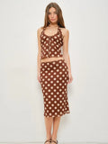 Anna Polka Dot Halter Top