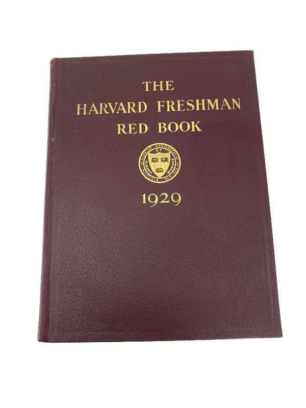 Antique Book, The Harvard Freshman Red Book 1929, Rare Yearbook at Duckwells