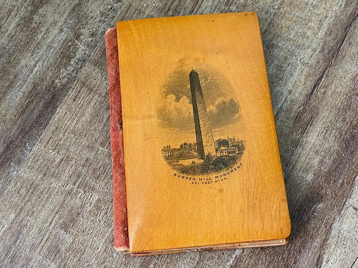 Antique Bunker Hill Monument Souvenir Needlecase, Mauchline Ware at Duckwells