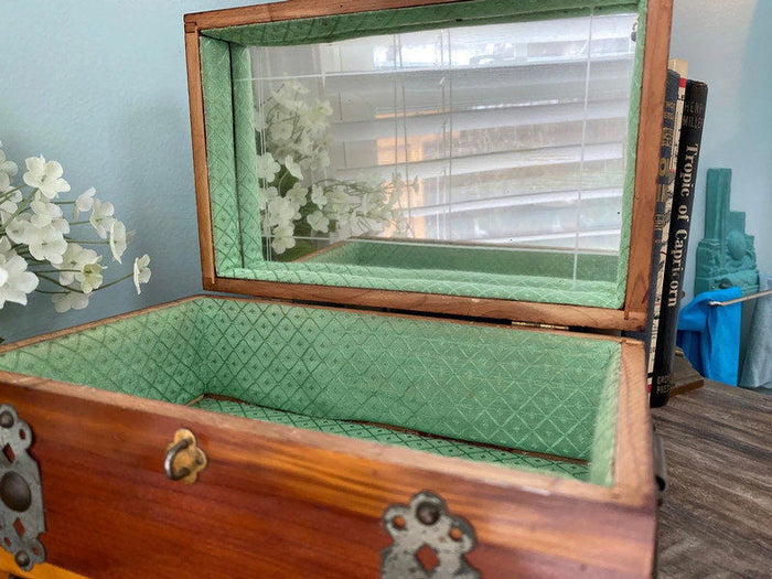 Antique Cedar Treasure Chest at Duckwells