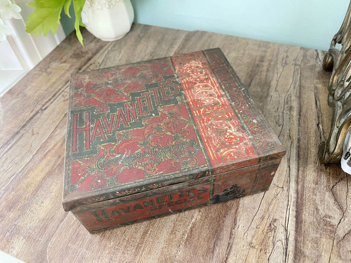 Antique Havanettes Cigar Tin at Duckwells