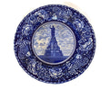 Antique Plymouth Massachusetts Flow Blue Plate at Duckwells