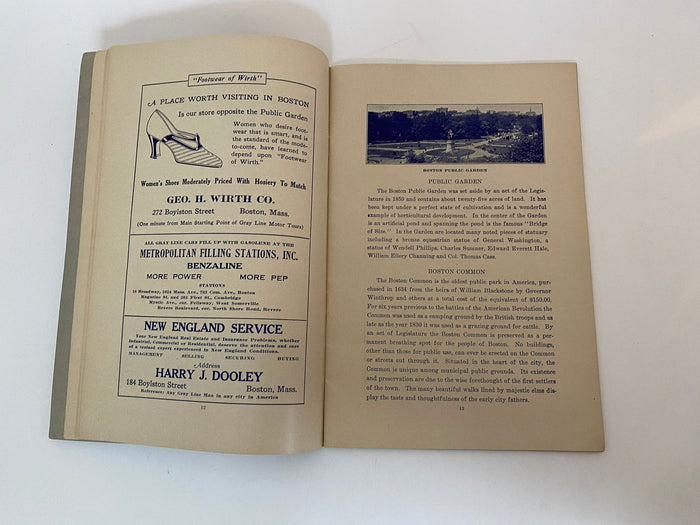 Antique Souvenir of Boston Sightseeing Brochure at Duckwells