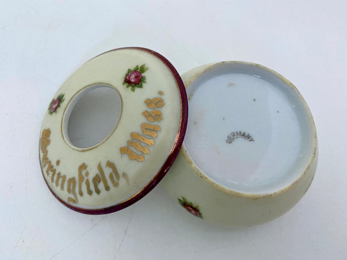 Antique Springfield, Massachusetts Souvenir Hair Receiver at Duckwells