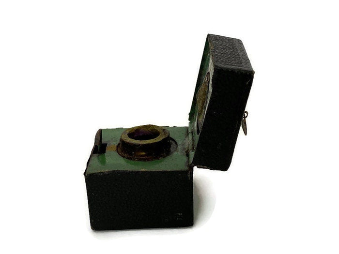 Antique Travel Inkwell in a Miniature Travel Case at Duckwells