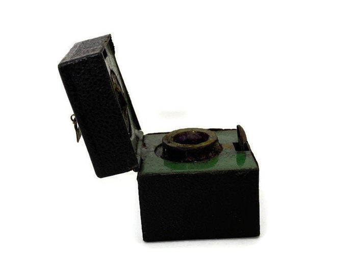 Antique Travel Inkwell in a Miniature Travel Case at Duckwells