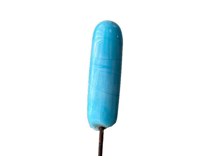 Antique Turquoise Glass Hat Pin at Duckwells