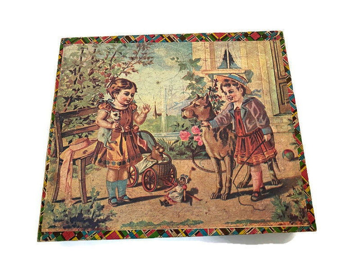 Antique Victorian Childs Block Set at Duckwells