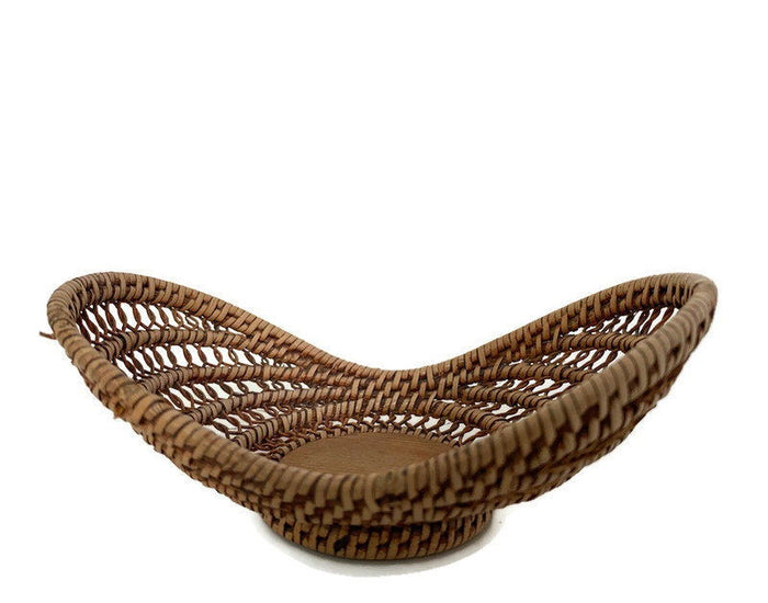 Antique Wicker Baby Doll Bassinet at Duckwells