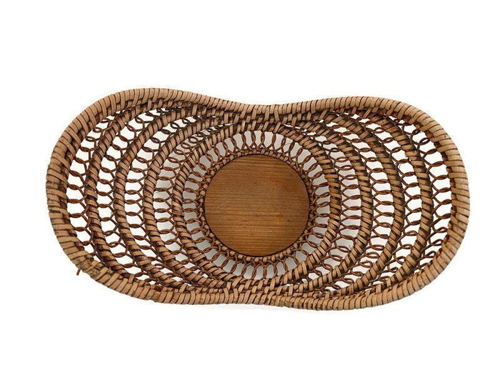 Antique Wicker Baby Doll Bassinet at Duckwells
