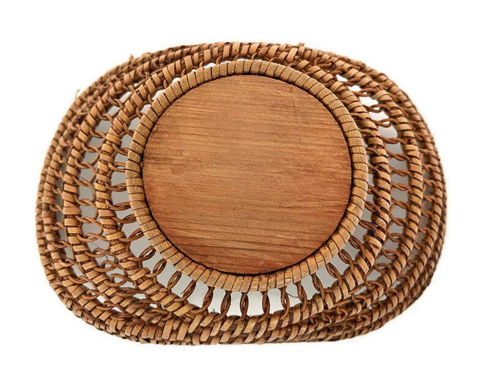 Antique Wicker Baby Doll Bassinet at Duckwells