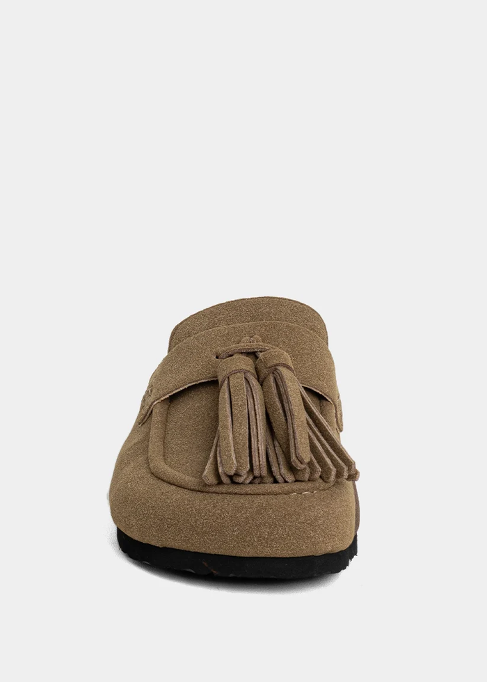 Ariana Moccasin - Taupe Suede