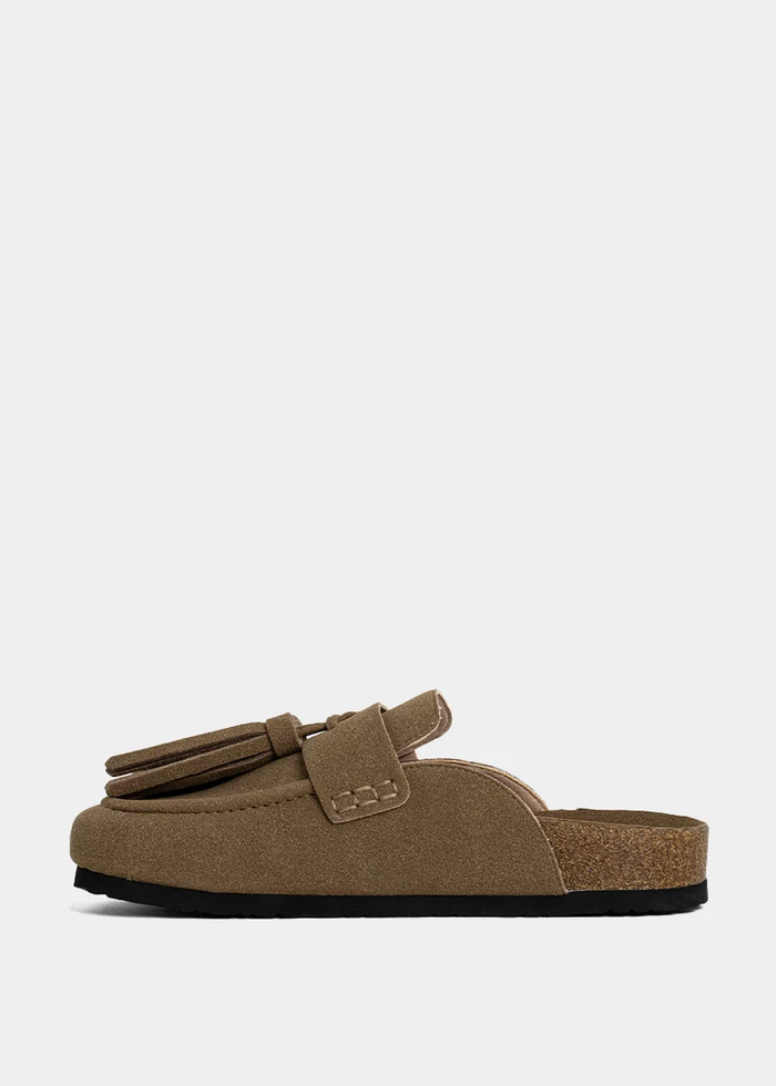 Ariana Moccasin - Taupe Suede