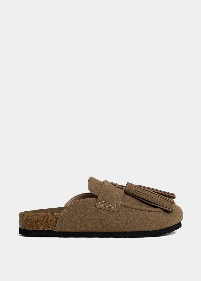 Ariana Moccasin - Taupe Suede
