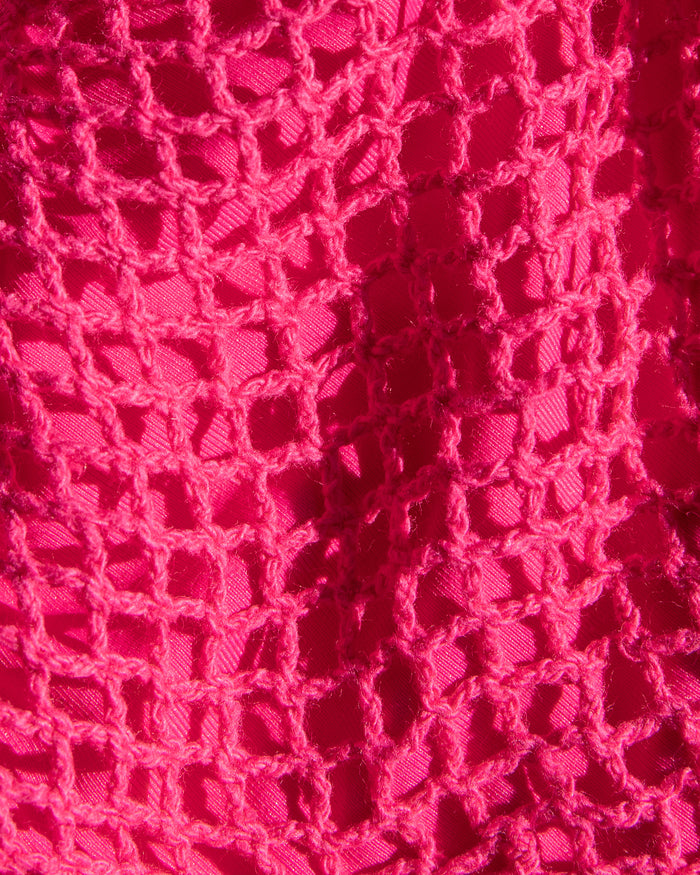 Close-up of bougainvillea open mesh fabric used in the LSPACE bougainvillea.