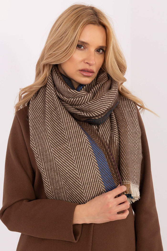 AT Striped Shawl for Women - Trendy Fashion Accessory - Scarves