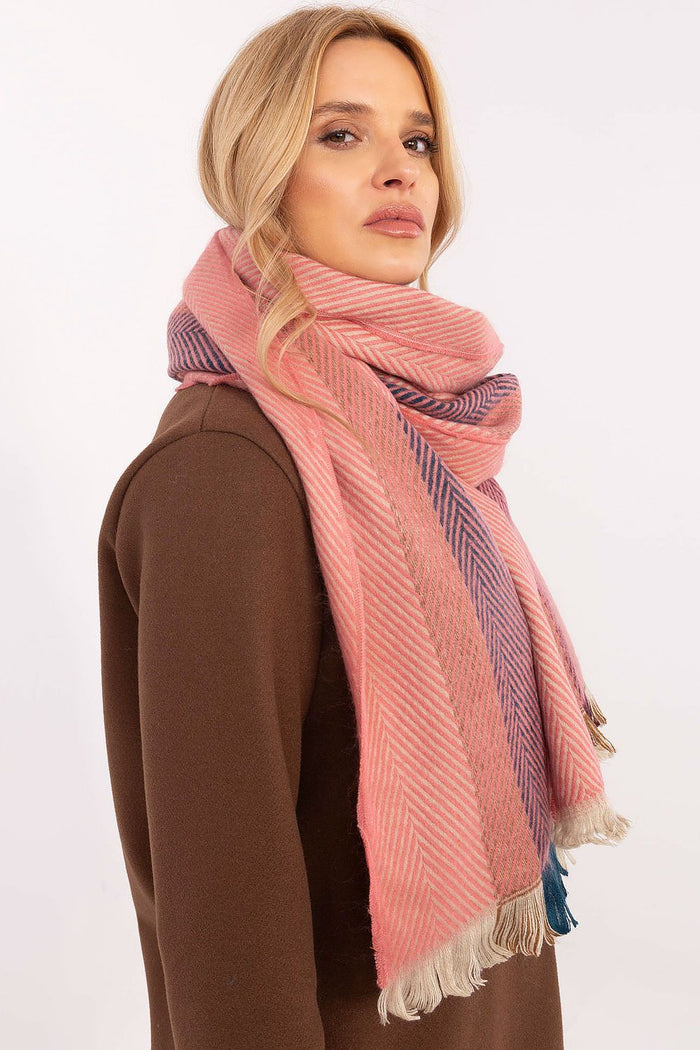 AT Striped Shawl for Women - Trendy Fashion Accessory - Scarves