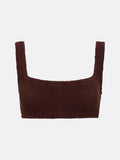 balboa bikini top - chocolate brown