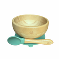 Bamboo Bowl & Spoon Feeding Set - Feeding Bowls