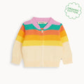 Barnacle - Rainbow Pink Stripe Cardigan - Cardigans