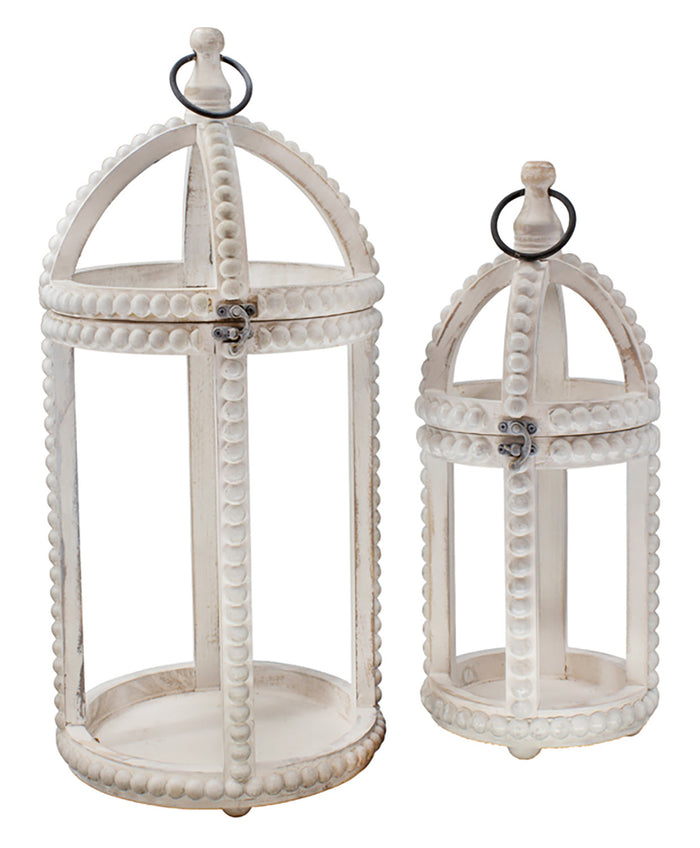 Beaded Round Lantern Set