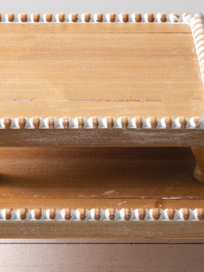 Beaded Wood Riser Set