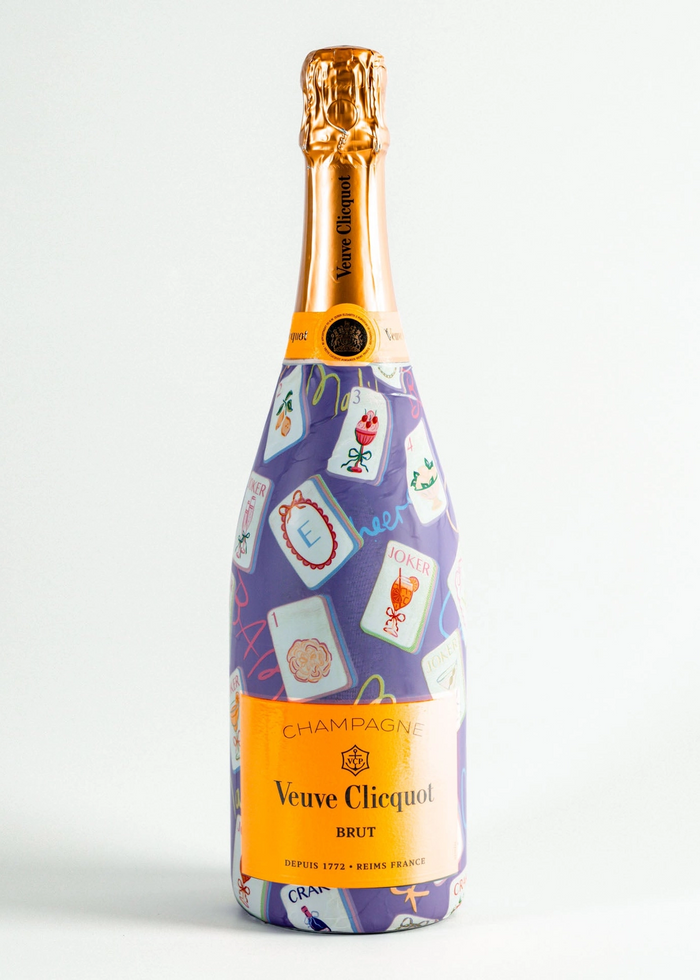 beau bottles champagne bottle wrap purple mahjong