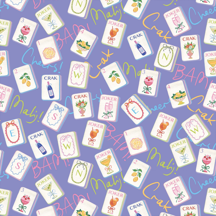 Beau Bottles Purple Mahjong Champagne Bottle Wrap